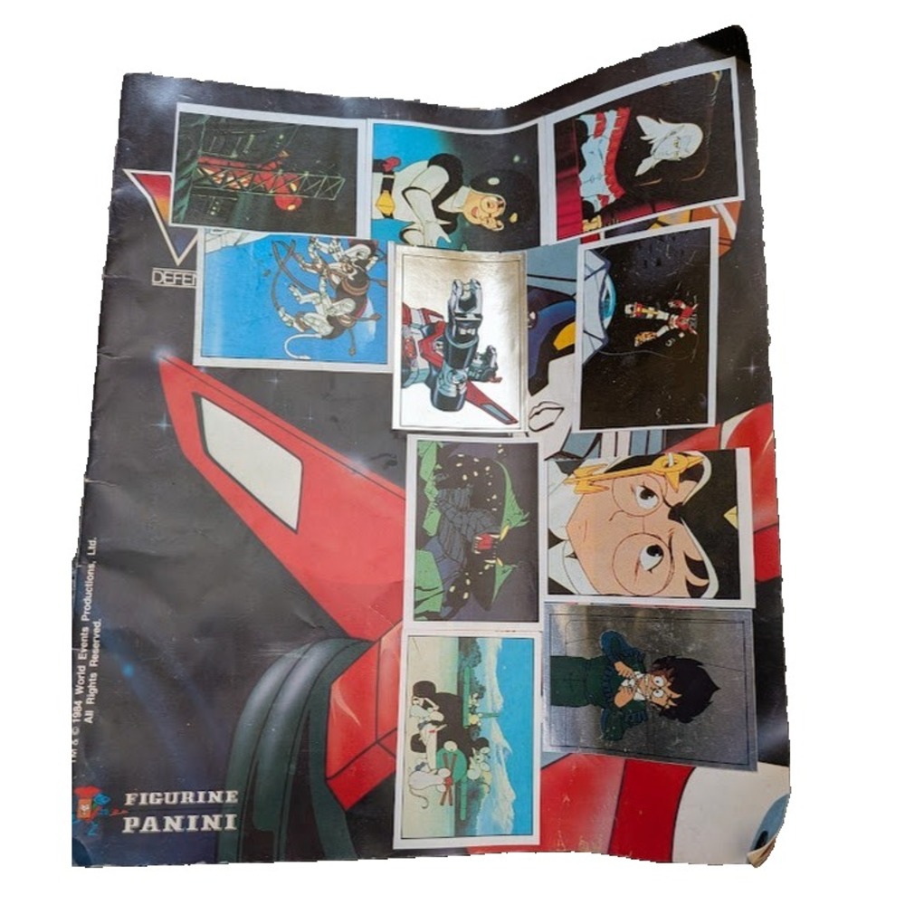 Vintage Voltron Defender Of The Universe 1984 PANINI Sticker Book Giant Robot
